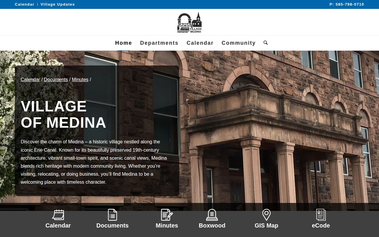 Orleans County Medina Police Department record-access source page